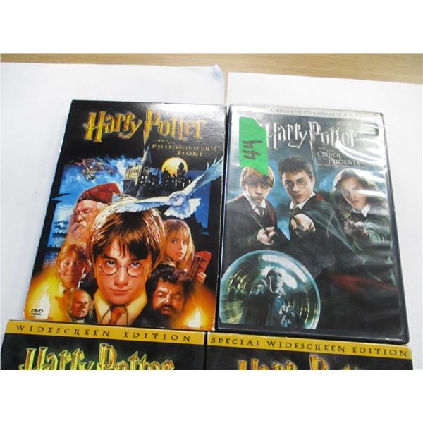 BUNDLE C/W 4 HARRY POTTER DVD'S