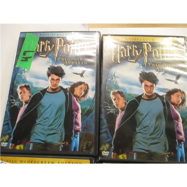 BUNDLE C/W 4 HARRY POTTER DVD'S