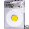 Image 1 : 1883 Rare Gold Dollar ACG PR62