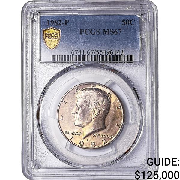 1982-P Kennedy Half Dollar PCGS MS67