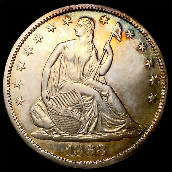 1868-S Seated Liberty Half Dollar