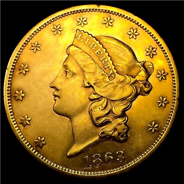 1863 $20 Gold Double Eagle