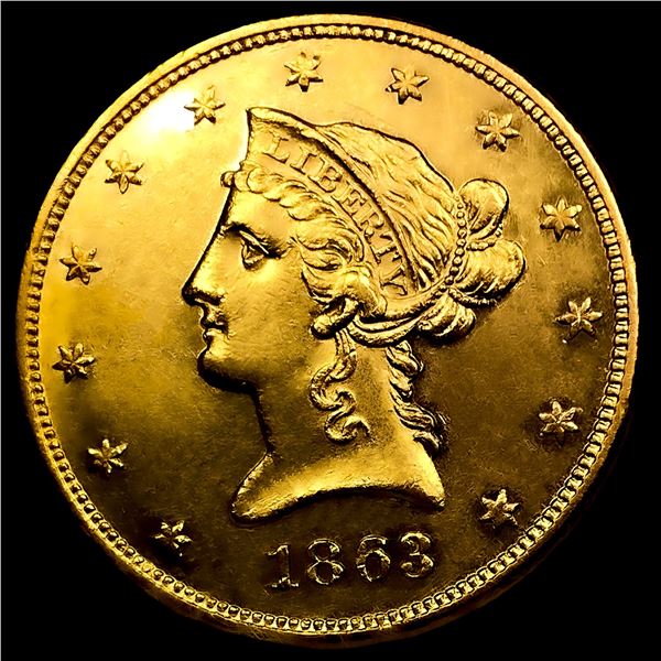 1863 $10 Gold Eagle