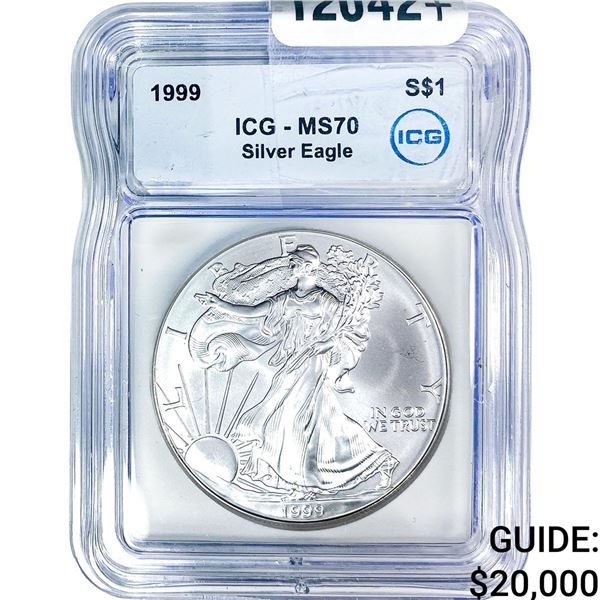 1999 Silver Eagle ICG MS70