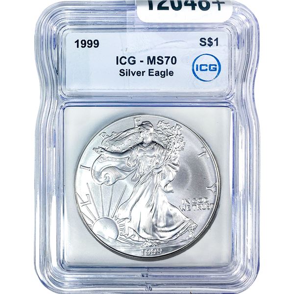 1999 Silver Eagle ICG MS70