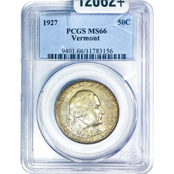 1927 Vermont Half Dollar PCGS MS66
