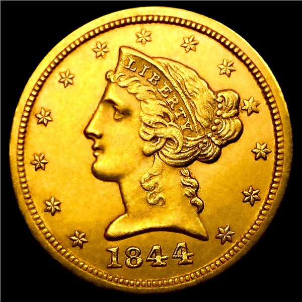 1844-O $5 Gold Half Eagle