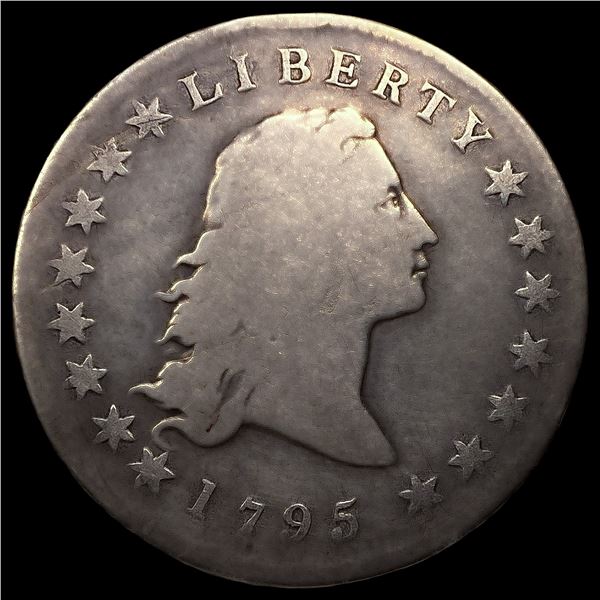 1795 2 Leaves Flowing Hair Dollar