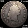 Image 1 : 1795 2 Leaves Flowing Hair Dollar NICELY CIRCULATED
