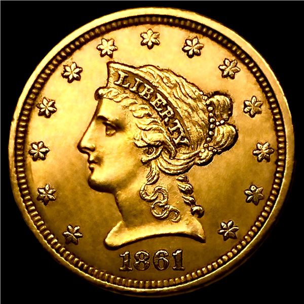 1861 $2.50 Gold Quarter Eagle
