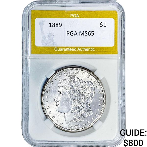 1889 Morgan Silver Dollar PGA MS65