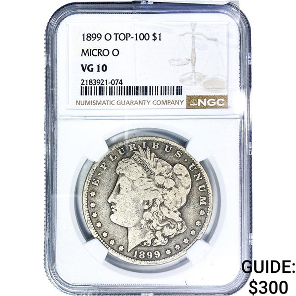 1899-O Morgan Silver Dollar NGC VG10