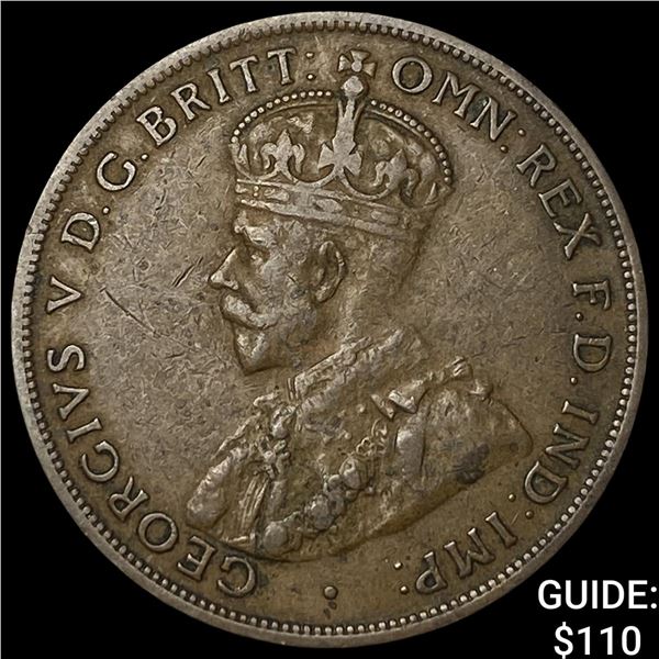 1924 Austrailia Bronze 1 Penny
