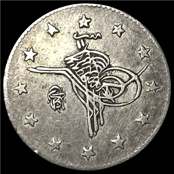 1887[AH1293] Ottoman Empire Turkey Silver 2 Kurush