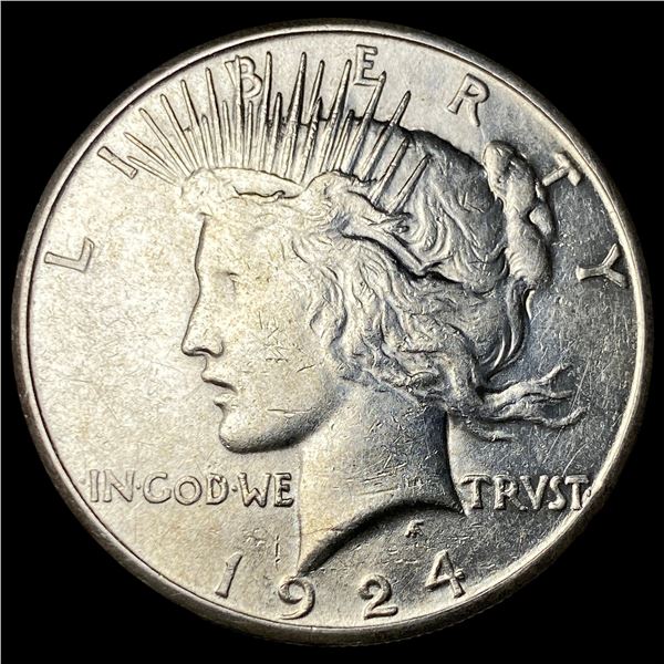 1924-S Silver Peace Dollar CLOSELY  UNCIRCULATED