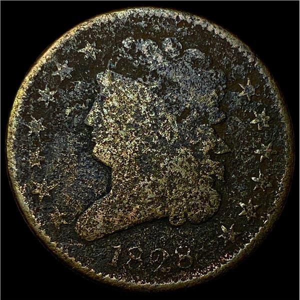 1828 Classic Head Half Cent LIGHTLY  CIRCULATED