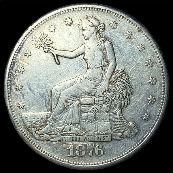 1876-S Silver Trade Dollar NEARLY  UNCIRCULATED