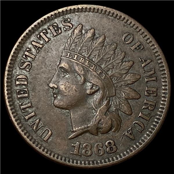 1868 Indian Head Cent NEARLY UNCIRCULATED