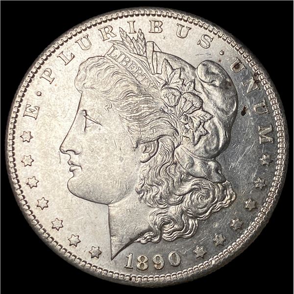 1890-S Silver Morgan Dollar CHOICE AU