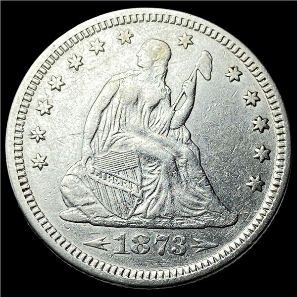 1873 Arrows Seated Liberty Quarter CLOSELY  UNCIRCULATED