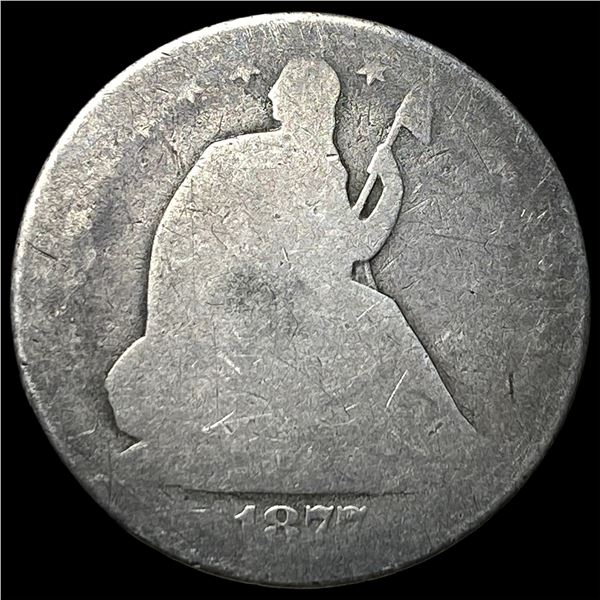 1877-CC Seated Liberty Half Dollar NEARLY  UNCIRCULATED