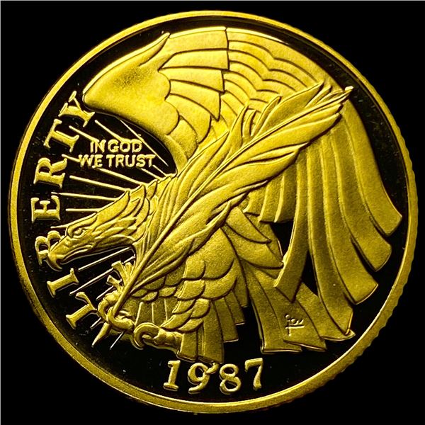 1987-W .2419oz Gold $5 Const. Commem GEM  PROOF