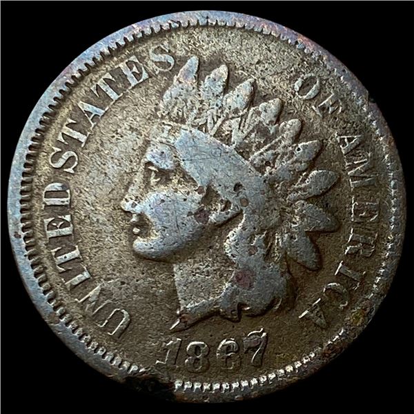 1867 Indian Head Cent LIGHTLY CIRCULATED