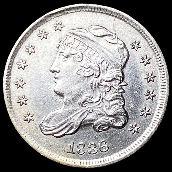 1836 Silver 5C Capped Bust Half Dime  UNCIRCULATED