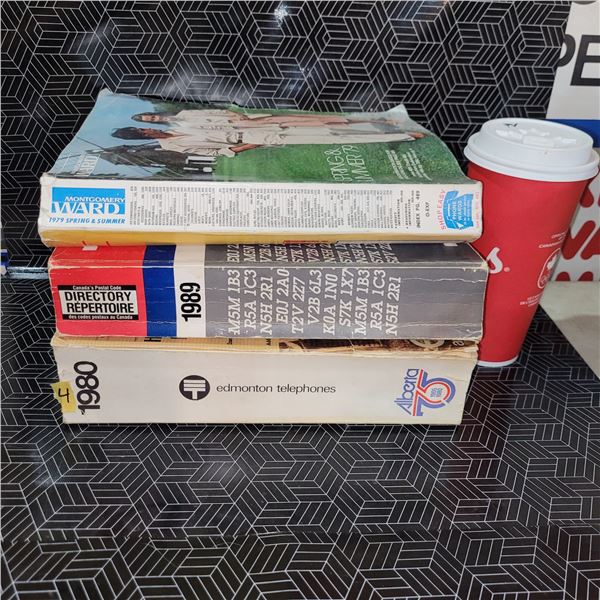 Vintage Phone Book, Postal Code Book, Catalogue