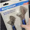 Image 2 : 5 Pack Mastercraft Adjustable Wrench Set New