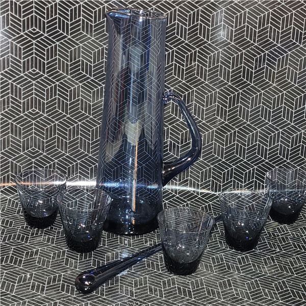 MCM Beverage Set w/ Glass Stir Stick