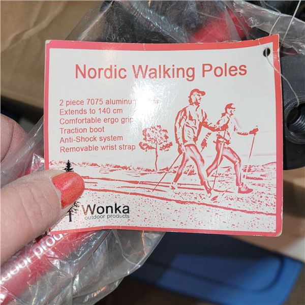 Pair of New Nordic Walking Trekking Poles