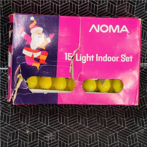 New (damaged box) Vintage Noma Light Bulb Strand
