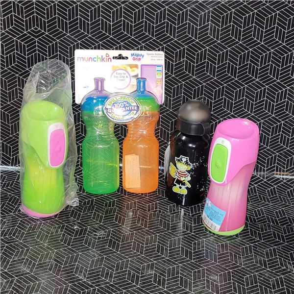 Lot of New Kids Water Bottles