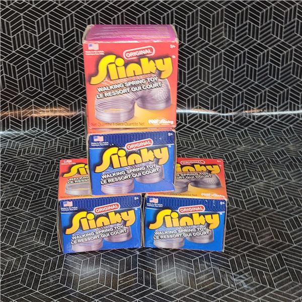 Lot of 4 New Old Slinky Toys