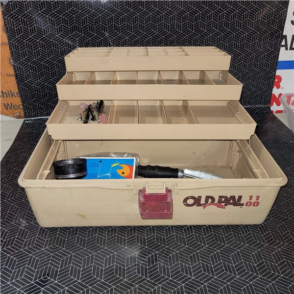 Old Pal 1100 Fishing Box with Contents