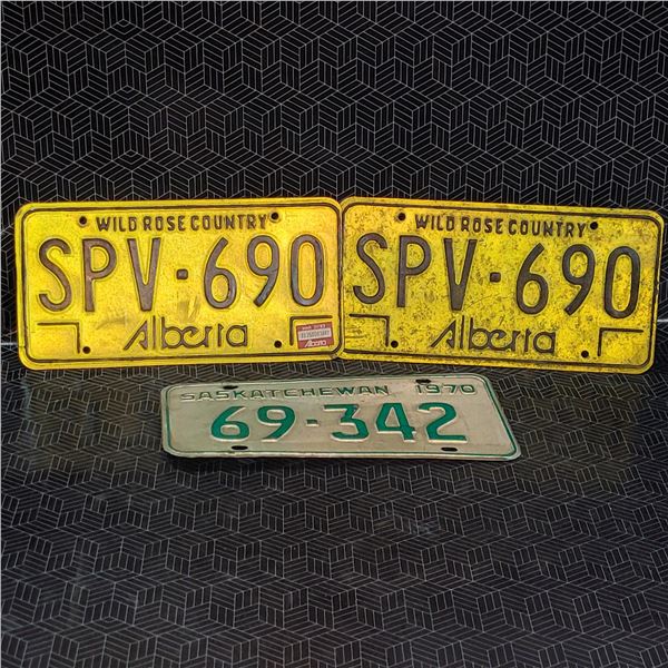 Vintage License Plates