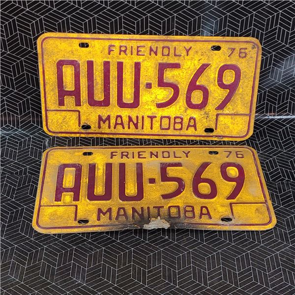 Vintage License Plates