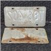 Image 2 : Vintage License Plates