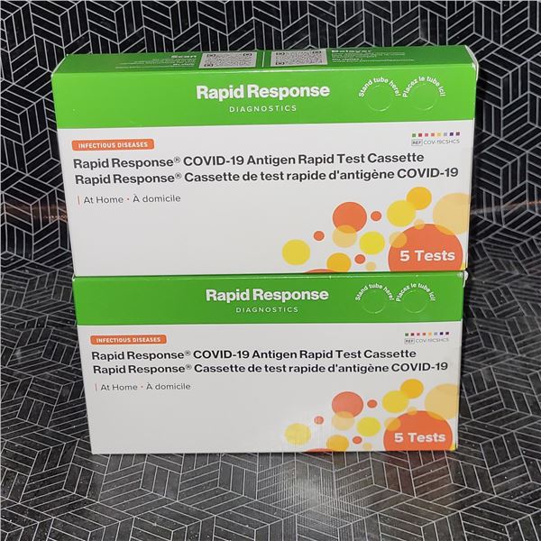 2 Packs of Covid 19 Rapid Testing Kits