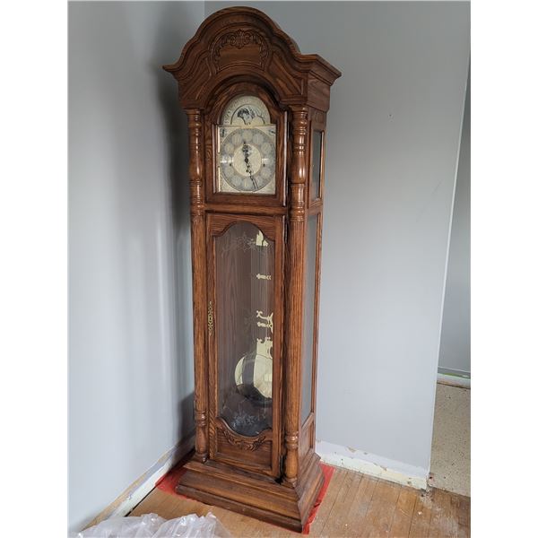 Sligh Vintage Grandfather Clock - Complete with Key and Manual
