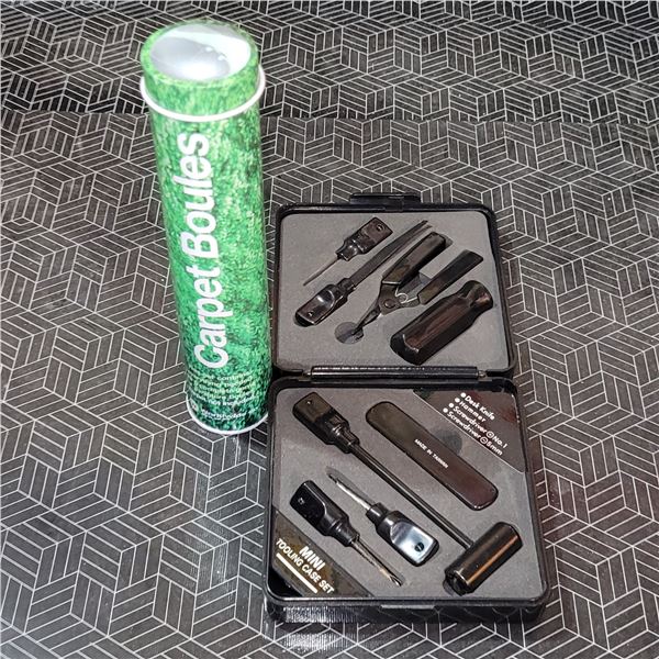 Mini Tooling Case Set, Carpet Boules Game