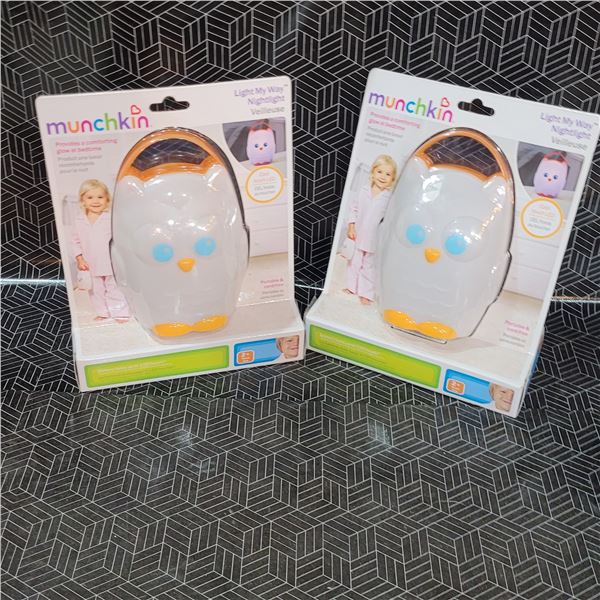 Pair of New Munchkin Light my Way Nightlights