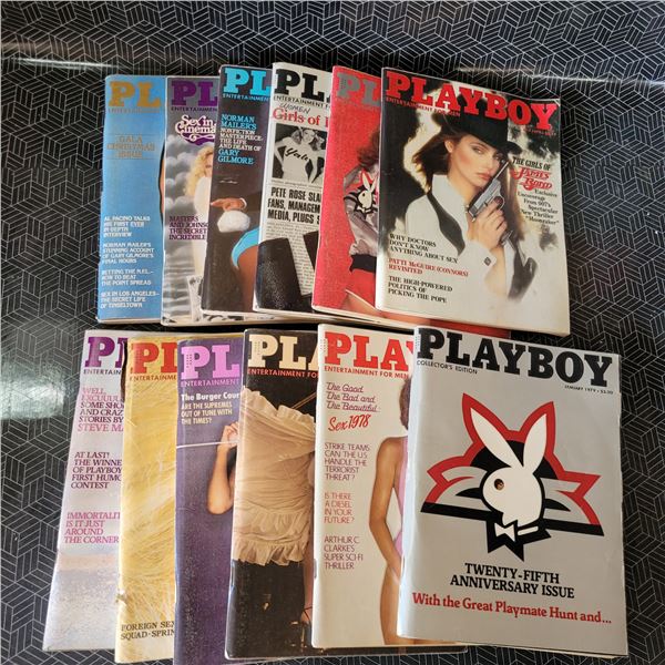 Lot of 1979 Playboy Mags