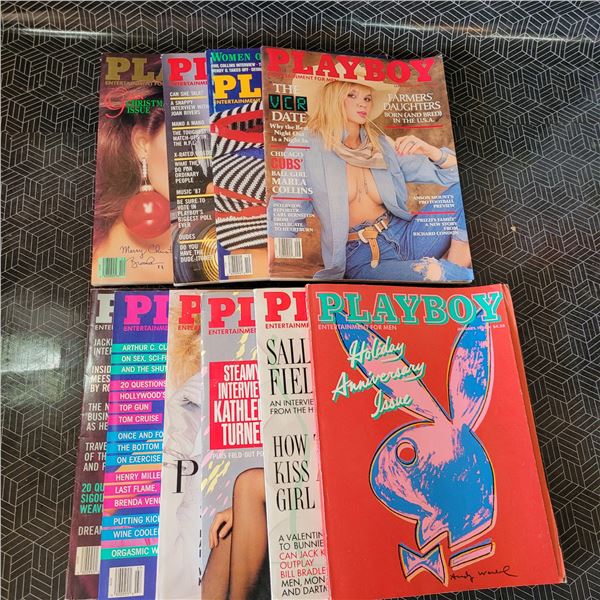 Lot of 1986 Playboy Mags (Sally Field Issue)