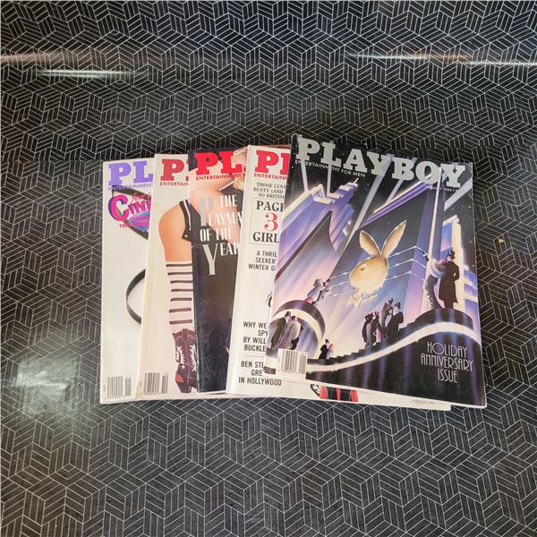Lot of 1988 Playboy Mags