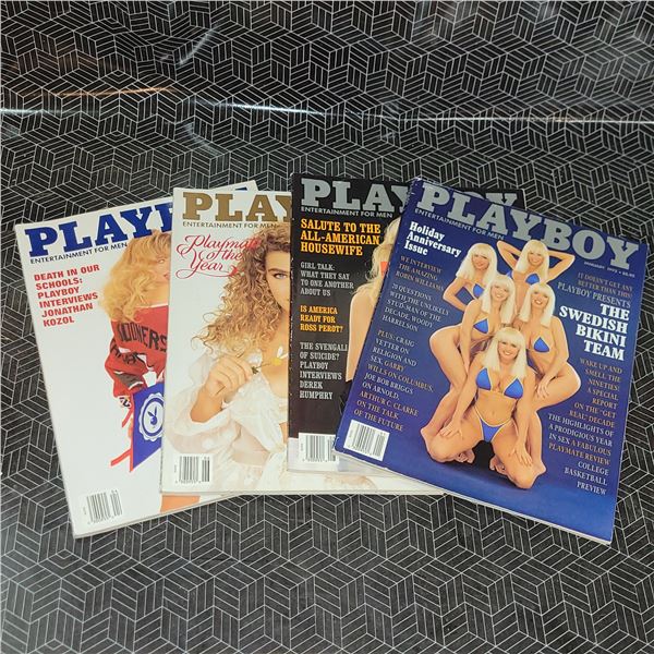 Lot of 1992 Playboy Mags