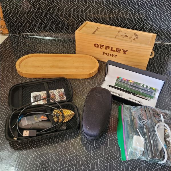 Vape or ECig Device, Personal Fan, Pen Set +