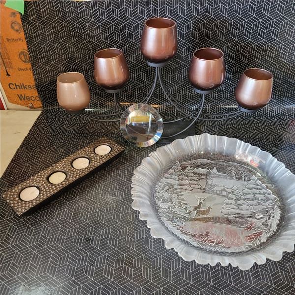 Mikasa Plate, Candle Holders