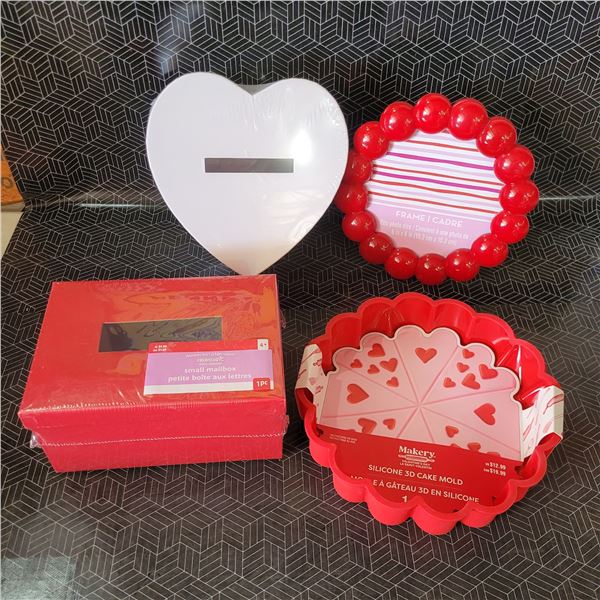Silicone Baking Pan, Red Frame, 2 Raffle Draw Boxes